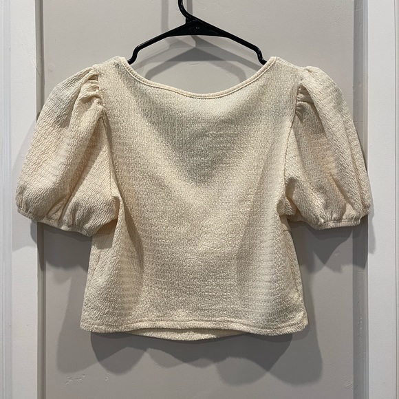 SHEIN cream crop top size small - Picture 2 of 2